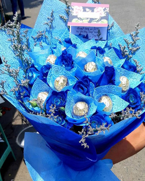 Blue Choco Bouquet